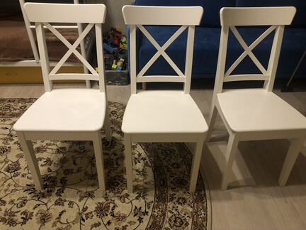 3 стула ингольф IKEA