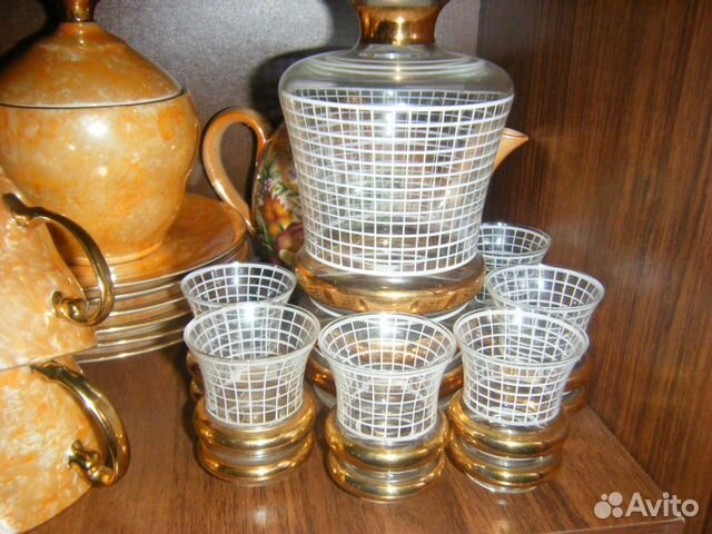 20 век. два коньячных сервиза на 6 персон