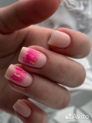 Маникюр Гельлак Укрепление ногтей