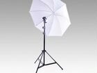 Зонт, стойка и импульсная вспышка Ditech ES180 объявление продам