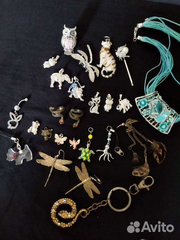 Заколки подвески Кольца Серьги Бижутерия Бигуди