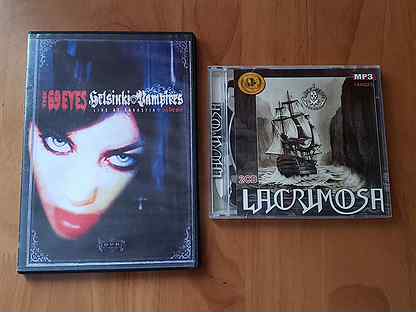 Новый диск DVD 2 MP3 сборник The 69 Eyes Lacrimosa