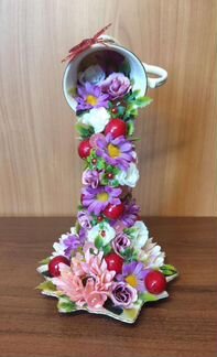 Цветочно-фруктовая композиция