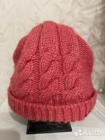 Шапка Finn Flare девичья вязаная с двумя помпонами