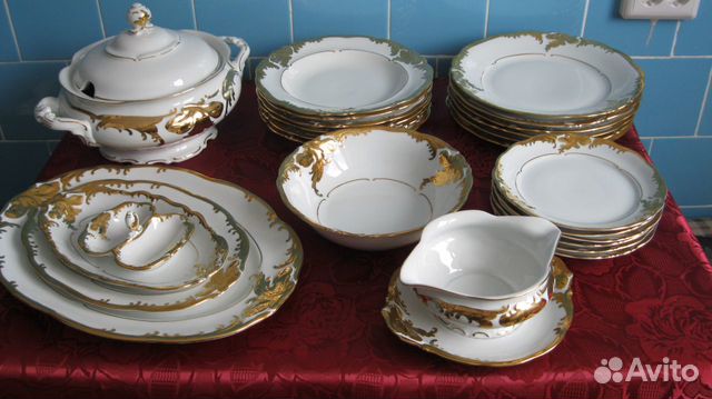Фарфоровый сервиз на 6 персон, Рококо
