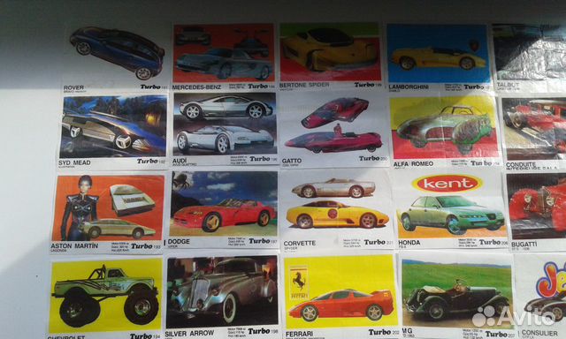 Вкладыши Turbo,Donald и другие