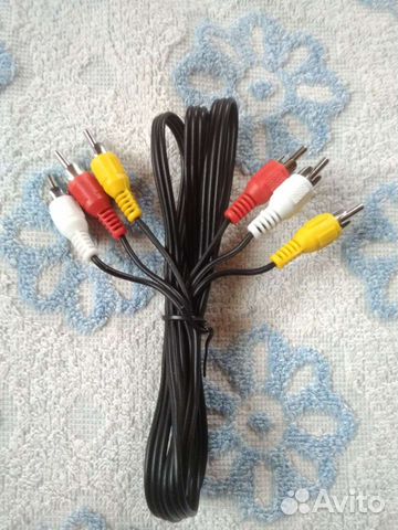 Кабель 3х3 RCA AV Тюльпаны