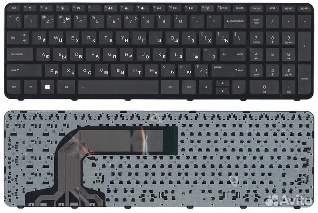 Клавиатура HP Pavilion 17 17-E черная с рамкой