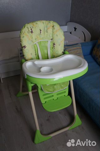 Стульчик для кормления Globex Космик зелёный