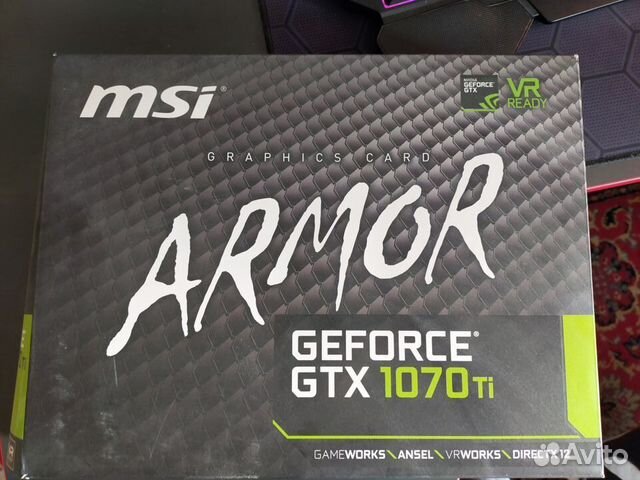 Видеокарта MSI GeForce GTX 1070 Ti armor