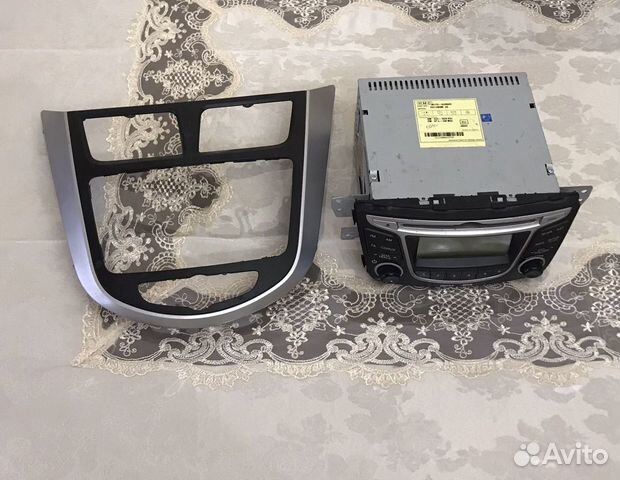 Штатная магнитоля Hyundai Solaris без рамки