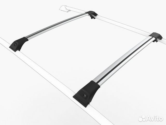 Багажник на рейлинги Tourmaline V1 Silver 106sm