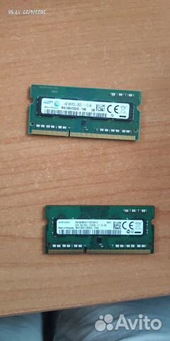 Оперативная память для ноутбука DDR3L 4gb