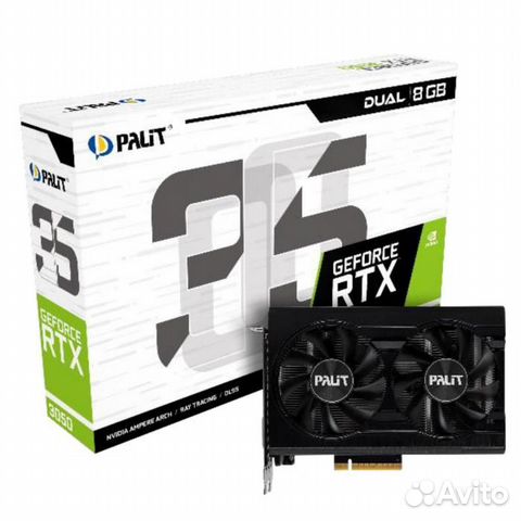 Видеокарта Palit RTX 3050 dual 8GB