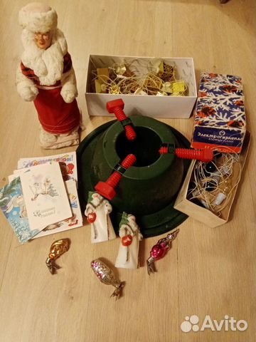 Советские винтажные ёлочные игрушки