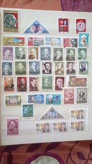 Марки СССР Люди Юбилеи Победа и др.1973-75г (Зел)