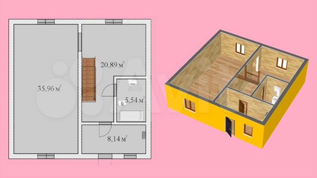 Дом 143,7 м² на участке 4 сот.