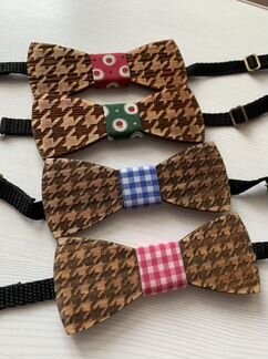 Галстук-бабочка деревянная