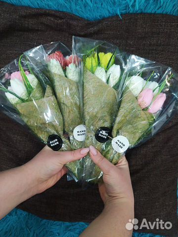 Мыло ручной работы(в букетах)