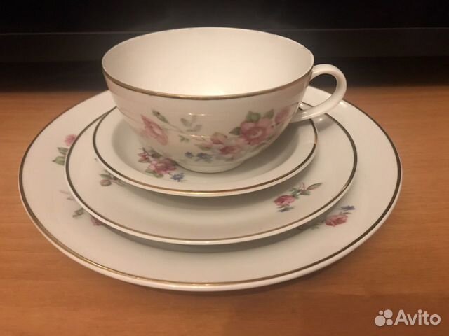 Чайный набор из костяного фарфора 1949 год