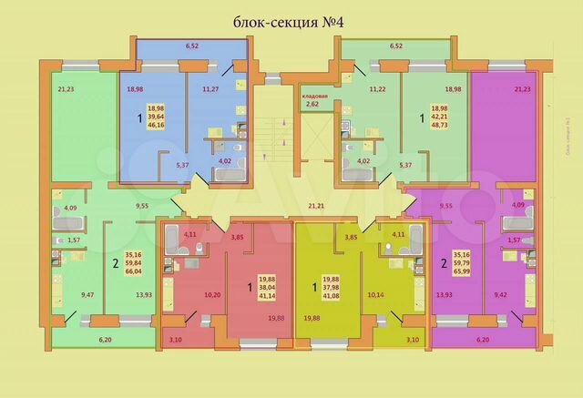1-к. квартира, 41,1 м², 9/10 эт.