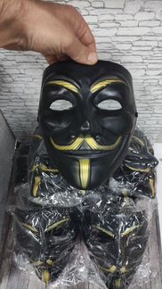 Маска гая фокса анонимус черная вендетта хакер