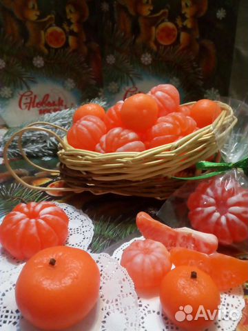 Мыло мандарины на Новый год