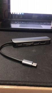 Разветвитель vixion (AD58) Type-C - 2USB/hdmi/SD