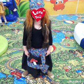 Костюм бабки ёжик.110-122