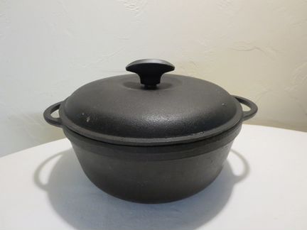 Кастрюля чугунная с крышкой, Ситон, 3л