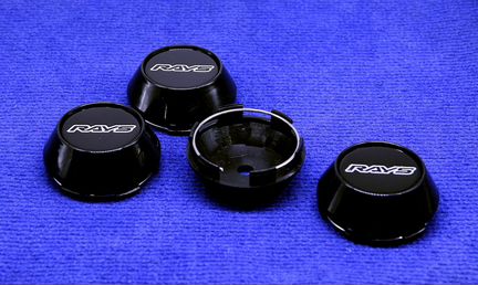 Комплект колпачком диска Rays Japan черный