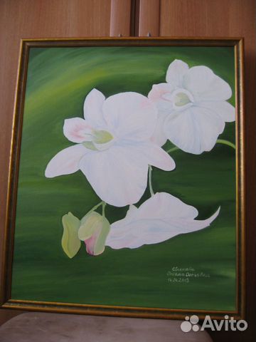 Картина маслом на холсте в багете