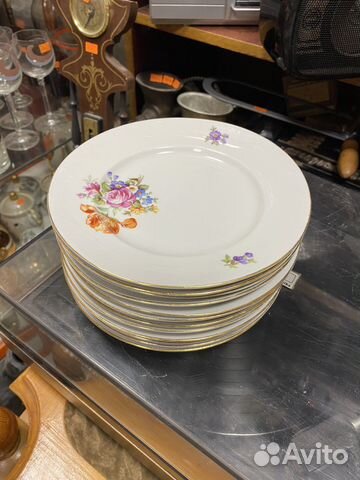 Тарелки, салатник, рулетница гдр