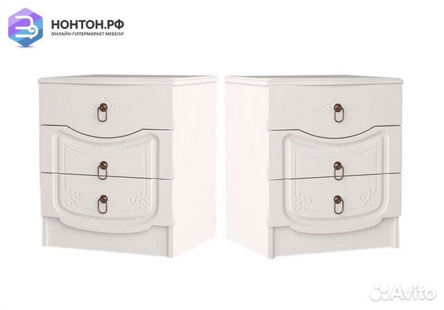 Комплект тумб Мария белый глянец