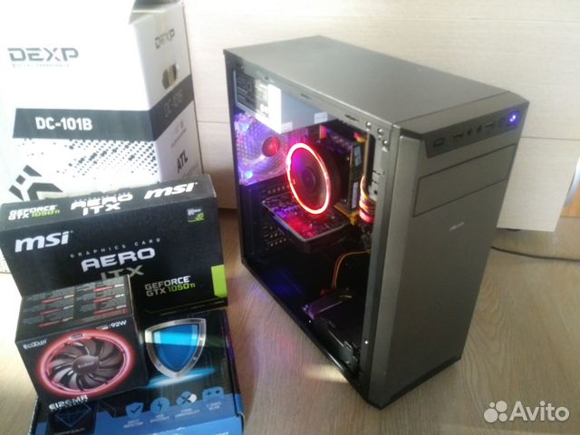 Игровой пк 6/12 ядер, 16Gb, SSD 256, GTX1050Ti 4Gb