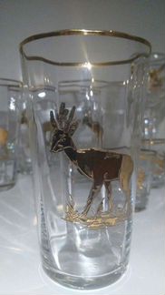 Набор бокалов с фазанами,стаканов,стопок Bohemia