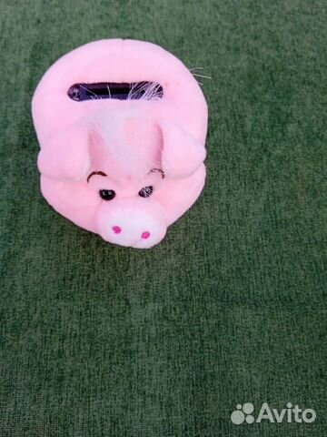 Копилка плюшевая музыкальная с цветомузыкой