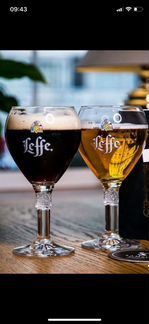 Пивные бокалы leffe. 05