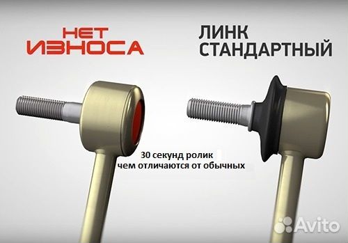 Стойки стабилизатора полиуретановые нет износа