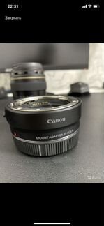 Canon eos R6 + переходник eos r