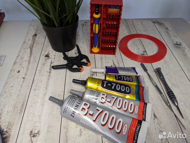 Клей герметик для дисплеев, инструменты для замены