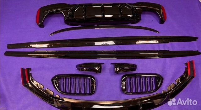 Обвес bmw g30 m5 m perfomance чёрный глянец