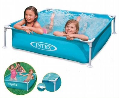 Бассейн intex квадратный 122х122х30 см