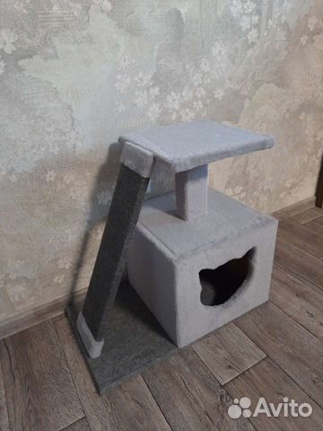 Когтеточка домик для кошки новая