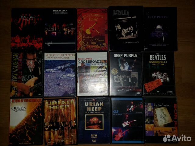 Музыка на DVD - Рок концерты с многоканальным звук
