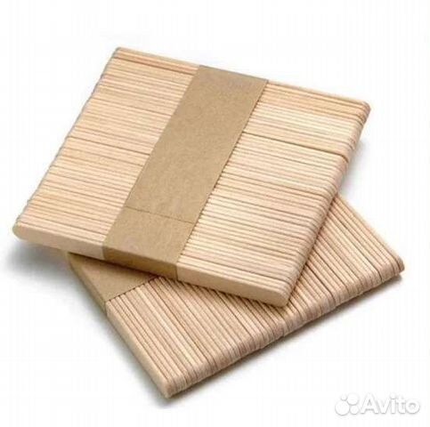 Шпатели для воска средние 50 штук