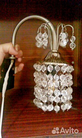 Хрустальный светильник-бра