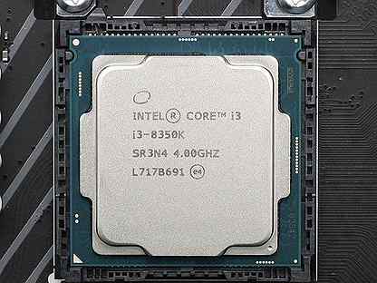 Процессор intel core i3 8350k фото