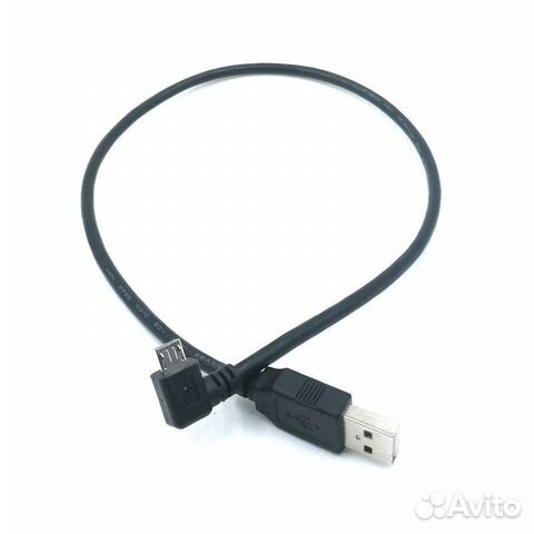 Кабель угловой 90 градусов USB - Micro USB 5м