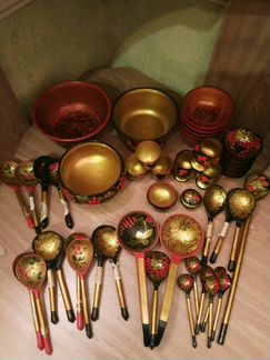 Хохлома, посуда